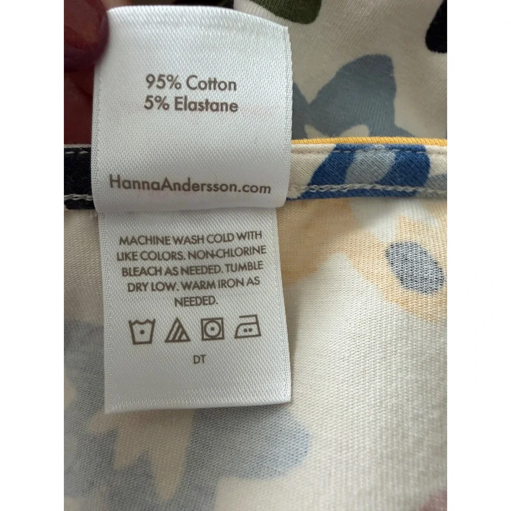 HANNA ANDERSSON ICONIC SOFT SWING DRESS SUNSHINE LILLIES US 10